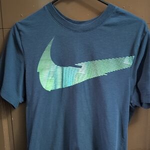 Nike Blue Graphic Men's Shirt
